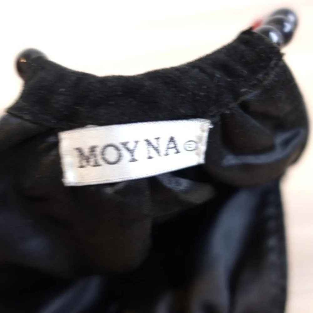 Black‎ Boho Evening Purse Womens Beaded Floral Embroidered Pouch Bag Small MONYA